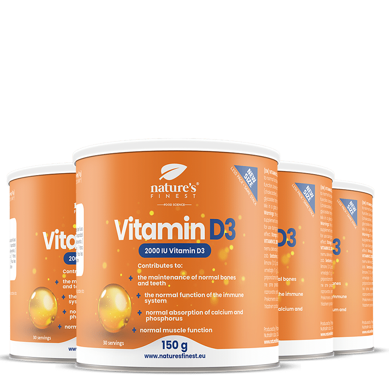 Vitamine D3 en poudre 3+1 GRATUIT