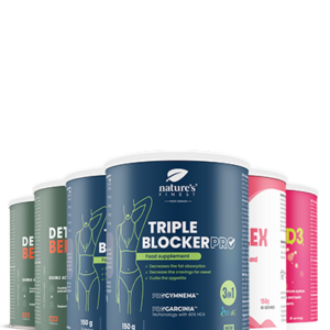 2x Detox Belly Burn + 2x Triple Blocker PRO + B-Kompleks + Vitamin D3 + Vitamin C paquet