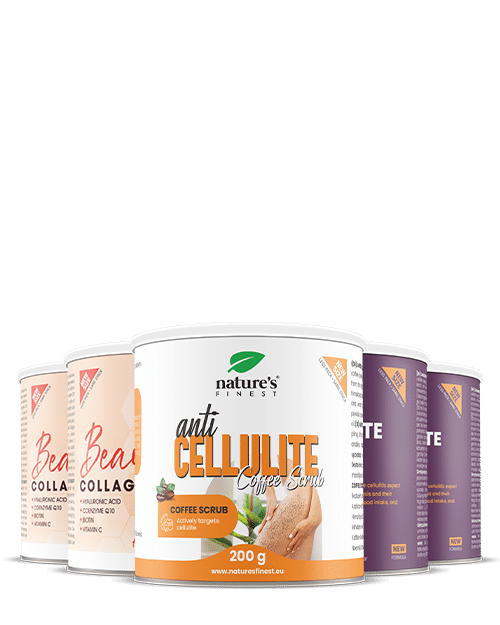 2x Cellulite PRO + 2x Beauty Collagen with Hyaluron + Anti Cellulite Coffee Scrub
