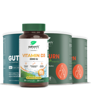 2x Detox Belly Burn + 1x GutPRO + 1x Vitamin D3 capsules